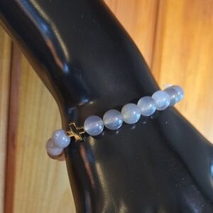 Grey Agate Stretch Bracelet NWT